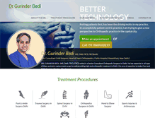 Tablet Screenshot of drgbedi.com